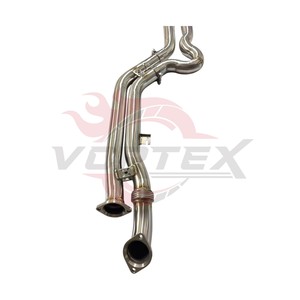 Tuyau intermédiaire en Z haute performance Vortex en acier inoxydable 304 pour BMW G80 M3 G82 M4 S58 – Amélioration du son de l'échappement à longueur égale pour la course - Product Image 6