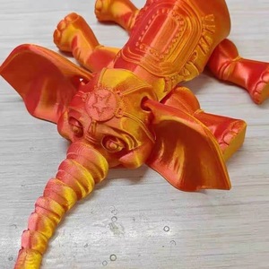 3D In Đầy Đủ Cơ Thể Di Chuyển Khớp Con Voi Bức Tượng Sáng Tạo Nhựa Cross-Biên Giới Đồ Chơi Lấy Cảm hứng Phi Đông Lạnh Hot Bán Động Vật - Product Image 2