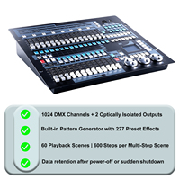 Controlador DMX de 1024 Canales, Consola de Iluminación Profesional DMX512 para DJ, Discoteca, Fiesta, Boda, Club, Espectáculo de Luces, Club Nocturno, KTV