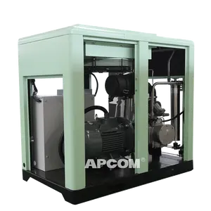 Compresor de aire giratorio compacto de bajo ruido, sin aceite, 37KW, digital, silencioso, grande, con aceite gratis