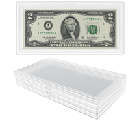 Porte-billets en acrylique transparent Lonamos Regular Dollar, personnalisables pour la publicité et le stockage