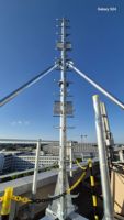 Tour d'acier tubulaire de poteau d'antenne de télécommunication/telecom/GSM de tour autoportante de monopole