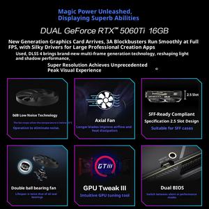 Factory Direct ROGs G7 Ordinateur de bureau de jeu PC avec R7-9700X 32 Go DDR5 2 To SSD RTX5070 12 Go - Product Image 2