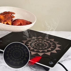 <b>Silicone</b> Classic Style Induction Cooktop Mat Non-Slip Scratch Protector Pad Electric Stove Kitchen Table Use Food Commercial - Product Image 5