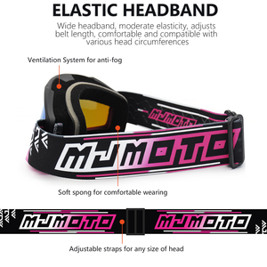<span class=keywords><strong>Gafas</strong></span> de Motocross MJMOTO <span class=keywords><strong>para</strong></span> Casco de Motocicleta, <span class=keywords><strong>Gafas</strong></span> de Ciclismo, Lentes de PC HD Resistentes al Viento, Protección UV - Product Image 4