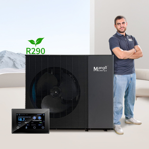 ปั๊มความร้อน R290 DC ระบบทำความเย็นเต็มรูปแบบ A+++ ระบบทำความร้อนจากอากาศ  วัสดุสแตนเลสอัจฉริยะ ใช้พลังงานแสงอาทิตย์ สำหรับใช้งานกลางแจ้งในโรงแรม - Product Image 1