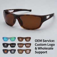 Service OEM, logo personnalisé, lunettes de soleil sport ultra légères TR90 à monture intégrale, verres polarisés TAC, protection UV pour la pêche, étui pour adulte