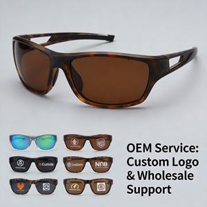 Service OEM, logo personnalisé, lunettes de soleil sport ultra légères TR90 à monture intégrale avec verres polarisés TAC, protection UV pour la pêche - Product Image 6