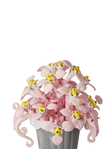 Set de Bloques de Construcción de Lirios Blancos en Maceta |   Kit de Ladrillos de Flores Eternas |   Decoración y Regalos Kawaii para el Hogar - Product Image 3