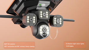 Luz LED Solar de Jardín de ABS de Alta Potencia HD 360 Grados sin Ángulo Muerto Resistente a la Intemperie IP65 Farola Solar para Vigilancia de Carreteras - Product Image 6