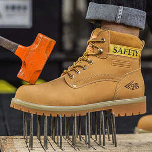 ZG 8813-5 <strong>Winter</strong> Safety <strong>Boots</strong> for Construction <strong>Work</strong> Microfiber Leather &amp; Steel Toe with Kavlarr Midsole Rubber Middle Cut <strong>Boot</strong> - Product Image 2