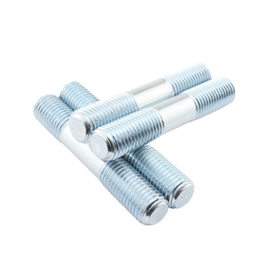 Perno de doble cabeza de rosca completa de carbono azulblanco envejecido, Clase 4.8 6.8, para construcción, petroquímica y energía - Product Image 1