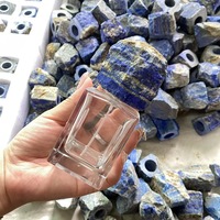 Bouchon de flacon de parfum en cristal de jade naturel, écologique, thème ange, pierre brute, pour flacon d'aromathérapie en pierres précieuses