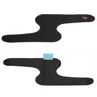 Attelle de genou réglable en gel, compresse chaude et froide, pour soulager les blessures et les douleurs au genou