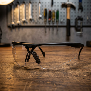 Lunettes de sécurité anti-buée certifiées ANSI Z87.1, monture en nylon plastique durable, injection de couleur, protection oculaire améliorée, origine Taïwan - Product Image 3