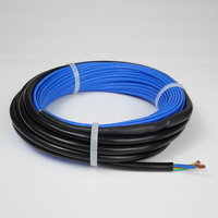 Cable de piso calentado para sistema de calefacción de piso, cable T 120V/240V, 12 W/m, CE EAC, 15 años de garantía, envío rápido