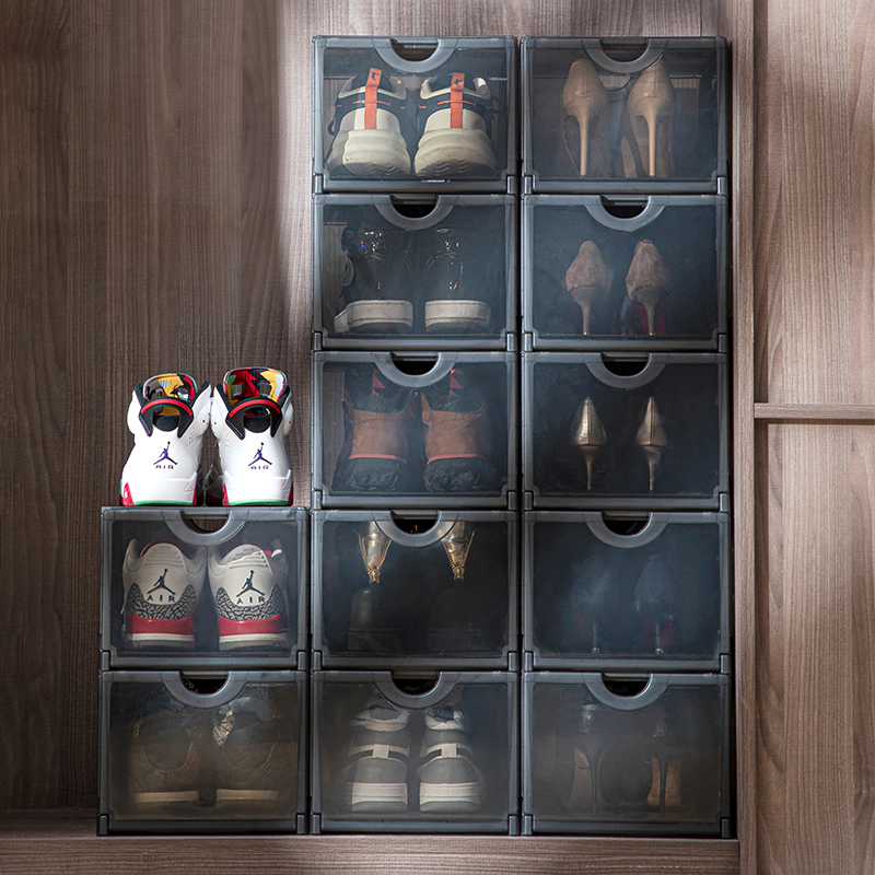 SHIMOYAMA Ama Zon Plastic Shoe Box Drawers - Save Space