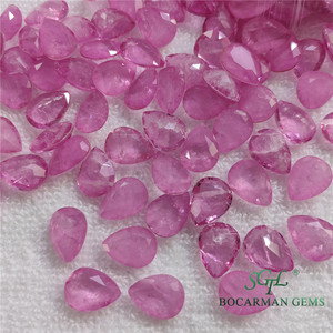 粉色彩色混合散石 - 天然水晶基底染色合成宝石 |   工厂批发 - Product Image 3