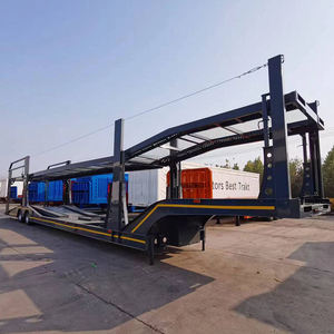 Semirremolque de Plataforma Baja de Alta Calidad con Suspensión Neumática de 3 Ejes, Frenos ABS, para Transporte de Autos SUV, Capacidad de Carga de 30 Toneladas - Product Image 5