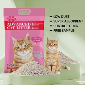 Arena para Gatos Ecológica al por Mayor, Arena de Bentonita Natural en Forma de Bola, Control de Olores, Libre de Polvo, Fácil de Recoger, Arena Premium para Gatos, 8 kg - Product Image 1
