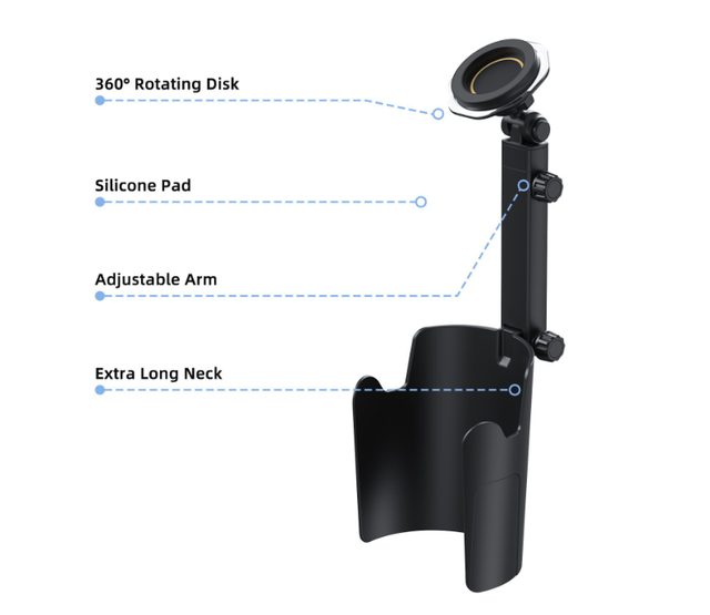 Dual Use Car Phone Mount Magnetic Suction Cup Holder Rotatable Navigation Support for Byd Vehicle Interior Gadgets
