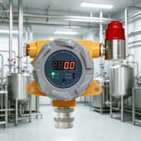 Détecteur de gaz électrochimique IP65 anti-poussière H2 CO CO2 HCL, analyseur de gaz industriel à hydrogène avec RS485 Modbus Ex d IIC T6