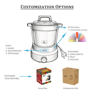 Máquina Eléctrica Doméstica de Acero Inoxidable de 6L para Preparar Fufu de Ghana, Licuadora de Yuca, Procesador de Alimentos - Product Image 4