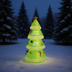 Árbol de Navidad Inflable LED de 94.5 Pulgadas, Decoración Navideña para Jardín Exterior - Product Image 2