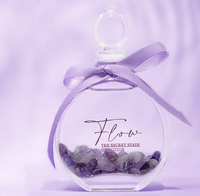 Parfum de maison luxe classique bouteille en verre huile essentielle naturelle cristal pierre roseau diffuseur en forme de fleur luxe cadeau maison