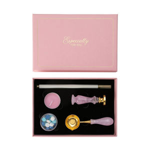 School Graduation Gift Copper Fire Lacquer <b>Seal</b> Set Envelop Sealing <b>Wax</b> Stamp with Logo - Product Image 2