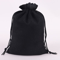 Sacs cadeaux personnalisés en toile de jute écologiques, réutilisables, durables, avec poignées, fermeture à cordon, fermeture à glissière, logo personnalisé, bijoux