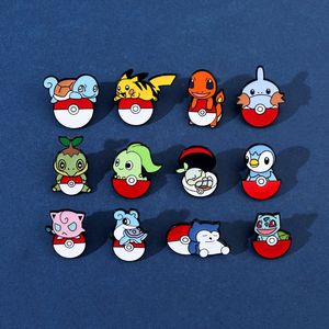Meilleure vente classique dessin animé poche monstre métal artisanat Badge vêtements épinglettes sacs accessoires <span class=keywords><strong>Pokemon</strong></span> émail broches - Product Image 5