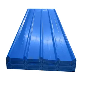 Renk kaplı yapı malzemeleri 4x8 GI oluklu çinko çatı levhaları Metal fiyat galvanizli Metal çatı levhası