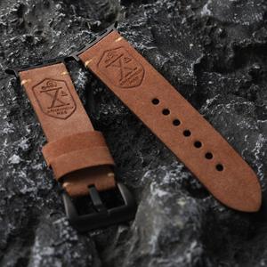 حزام ساعة من جلد الغزال بديل عتيق من جلد الغزال الأصلي حزام حزام لساعة أبل - Product Image 3