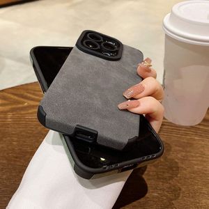 Custodia Protettiva Antiurto in Pelle Scamosciata <span class=keywords><strong>Personalizzata</strong></span> OEM per <span class=keywords><strong>iPhone</strong></span> 16 Plus 15 14 13 12 <span class=keywords><strong>Pro</strong></span> Max <span class=keywords><strong>11</strong></span> - Product Image 3
