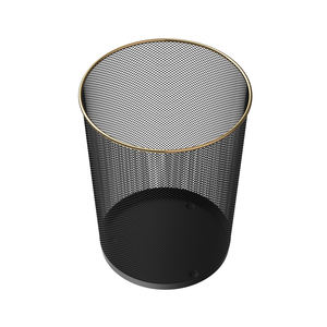 Logotipo personalizado Sustentável Paper Waste <span class=keywords><strong>Basket</strong></span> Lixo De Armazenamento De Lixo Pode Wire Mesh Escritório Waste Bin Tampa PP Bag Mesh <span class=keywords><strong>Metal</strong></span> Bin - Product Image 2