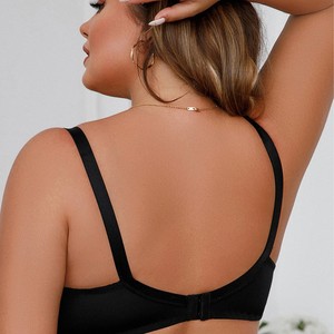 Sujetador YCH de encaje ultrafino transpirable con lazo, sin aros, push-up, para uso diario, copa completa, antideslizante, para mujer con busto grande - Product Image 3