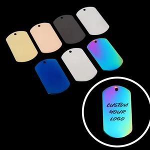 Porte-clés personnalisé en acier inoxydable, plaque d'identification pour chien, porte-clés artisanal en métal, porte-clés unique avec découpe et impression - Product Image 1