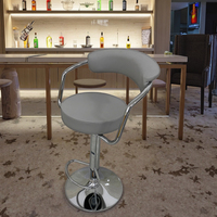 Chaise de bar nordique moderne et élégante, pivotante et rembourrée, pour restaurant et loisirs
