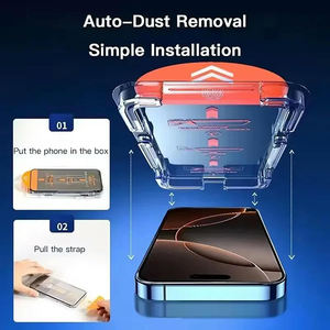 Pour <span class=keywords><strong>iPhone</strong></span> 17Pro Max Protection d'écran de confidentialité 6.9 pouces avec cadre d'installation <span class=keywords><strong>Anti</strong></span>-<span class=keywords><strong>espion</strong></span> privé en verre trempé <span class=keywords><strong>anti</strong></span>-rayures - Product Image 6