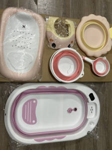 Juego <span class=keywords><strong>de</strong></span> <span class=keywords><strong>6</strong></span> bañeras plegables <span class=keywords><strong>para</strong></span> bebés con caja <span class=keywords><strong>de</strong></span> color, bañeras plegables <span class=keywords><strong>para</strong></span> niños, juego <span class=keywords><strong>de</strong></span> ducha <span class=keywords><strong>de</strong></span> plástico <span class=keywords><strong>para</strong></span> el baño infantil con juguetes - Product Image 2