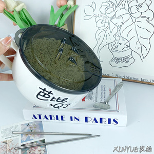 Tazón de fideos instantáneos de acero inoxidable con tapa y cuchara, gran capacidad, duradero, para camping y uso al aire libre - Product Image 5