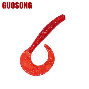 Esche da pesca morbide, 7.5cm/3.8g di costumi da bagno con esche di pesce morbidi accessori da pesca per trota spigola - Product Image 1