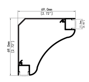 Đèn <span class=keywords><strong>led</strong></span> âm trần thạch cao, đèn góc trên, đèn trang trí, đèn tường, đèn <span class=keywords><strong>led</strong></span> nhôm định hình - Product Image 3