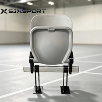Chaise pliante de stade avec structure métallique, siège pliable pour tribune, pour arène sportive