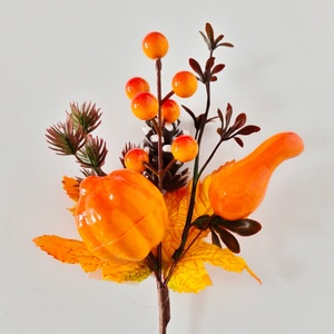 Высококачественная искусственная гирлянда из оранжевых ягод и кленовых листьев для свадеб, фестивалей урожая и зимних праздничных декораций - Product Image 1