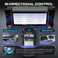 Autel-Herramienta de diagnóstico de Altar para coche, escáner OBD2 TPMS con sensor de presión de neumáticos, tienda oficial MaxiCheck MX808S TS