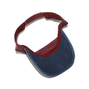 2026 été Sports de plein air rétro chapeau contraste couleur deux tons Patchwork bleu Beige coton <span class=keywords><strong>tissu</strong></span> lavé Durable <span class=keywords><strong>pare</strong></span>-<span class=keywords><strong>soleil</strong></span> casquette chapeau - Product Image 6