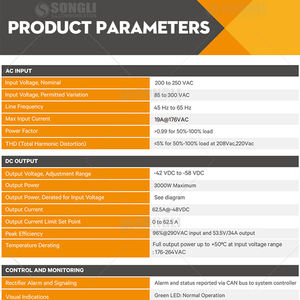 Vertiv R48-3000e3 ad alta frequenza di rete di alimentazione 48V 3000W Telecom modulo raddrizzatore - Product Image 3