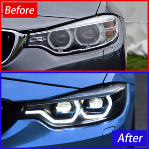 Para <span class=keywords><strong>BMW</strong></span> 4 Series F32 <span class=keywords><strong>M4</strong></span> 425i 430i 2013-2019 Auto alta calidad LED proyector lente faros montaje actualización nuevos accesorios de coche - Product Image 3